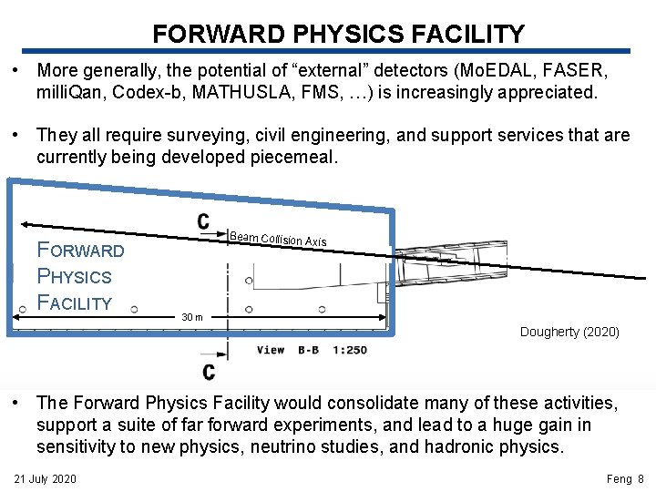 FORWARD PHYSICS FACILITY • More generally, the potential of “external” detectors (Mo. EDAL, FASER,