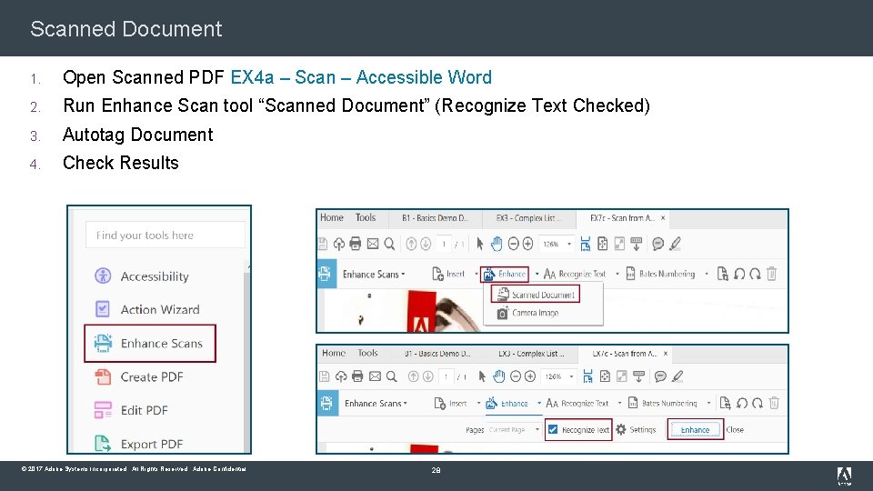 Scanned Document 1. Open Scanned PDF EX 4 a – Scan – Accessible Word