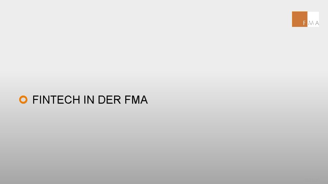 ¢ FINTECH IN DER FMA SEITE 30 