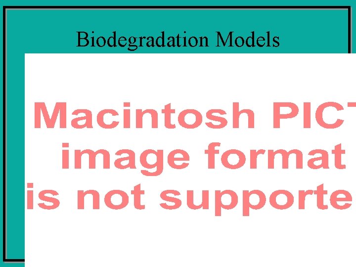 Biodegradation Models 