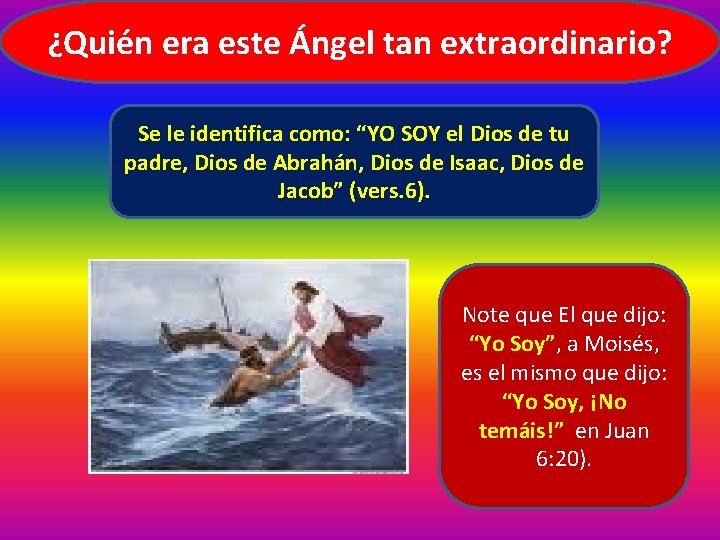 ¿Quién era este Ángel tan extraordinario? Se le identifica como: “YO SOY el Dios