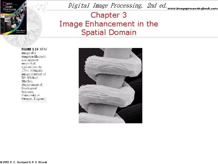 Digital Image Processing, 2 nd ed. www. imageprocessingbook. com Chapter 3 Image Enhancement in