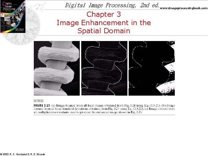 Digital Image Processing, 2 nd ed. www. imageprocessingbook. com Chapter 3 Image Enhancement in