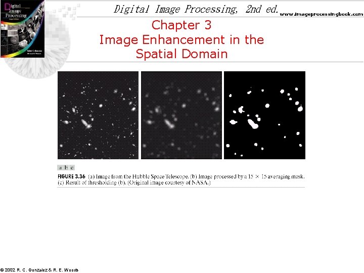 Digital Image Processing, 2 nd ed. www. imageprocessingbook. com Chapter 3 Image Enhancement in