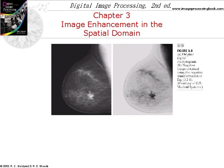 Digital Image Processing, 2 nd ed. www. imageprocessingbook. com Chapter 3 Image Enhancement in
