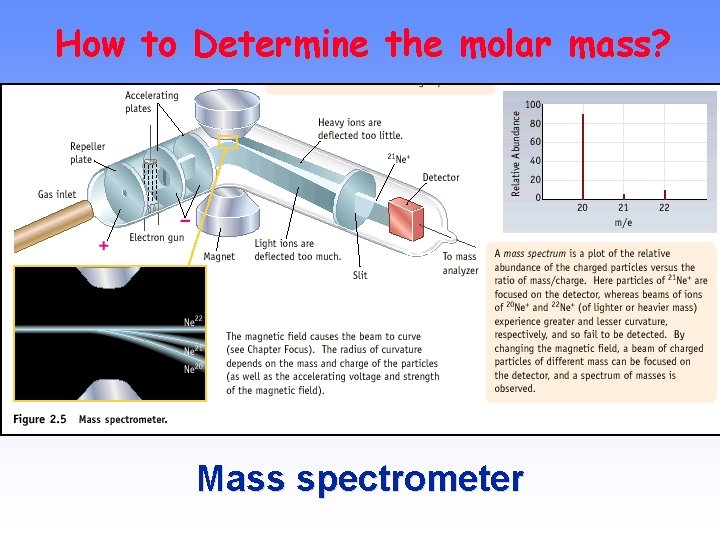 How to Determine the molar mass? Mass spectrometer 