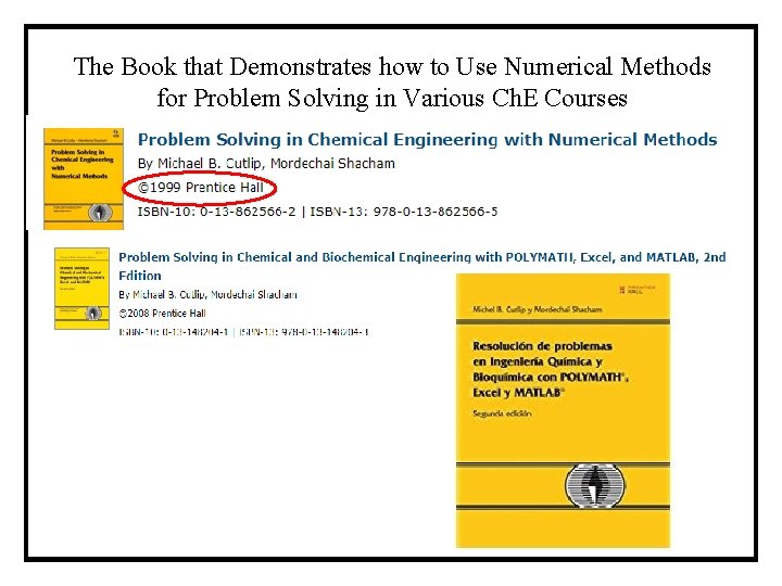 The Book that Demonstrates how to Use Numerical Methods for Problem Solving in Various
