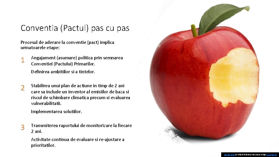 Conventia (Pactul) pas cu pas Procesul de aderare la conventie (pact) implica urmatoarele etape: