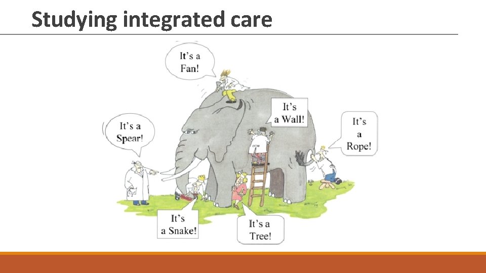 Studying integrated care 