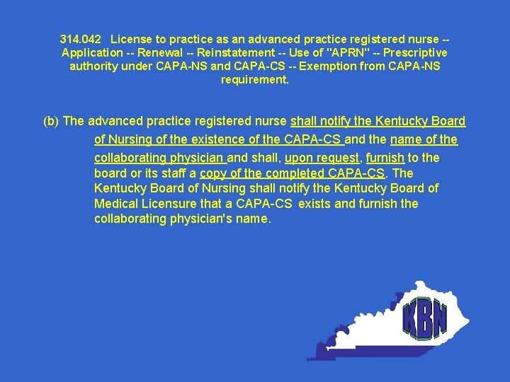 314. 042 License to practice as an advanced practice registered nurse -Application -- Renewal