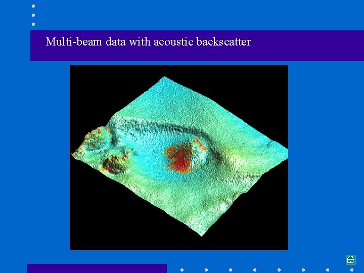 Multi-beam data with acoustic backscatter 