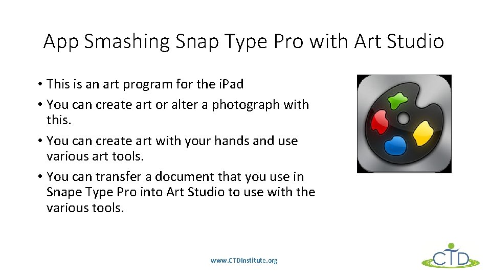App Smashing Snap Type Pro with Art Studio • This is an art program
