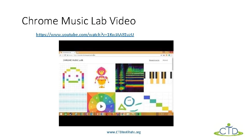 Chrome Music Lab Video https: //www. youtube. com/watch? v=1 Kw. JAA 81 yz. U