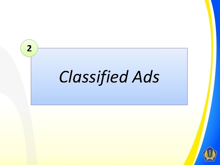 2 Classified Ads 