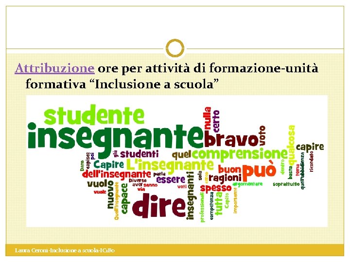 Attribuzione ore per attività di formazione-unità formativa “Inclusione a scuola” Laura Ceroni-Inclusione a scuola-IC