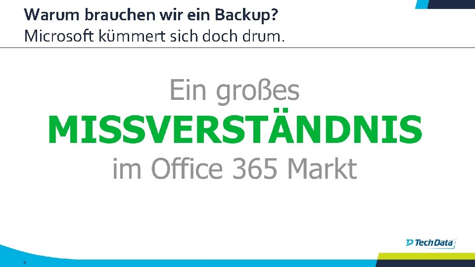 Warum brauchen wir ein Backup? Microsoft kümmert sich doch drum. 6 