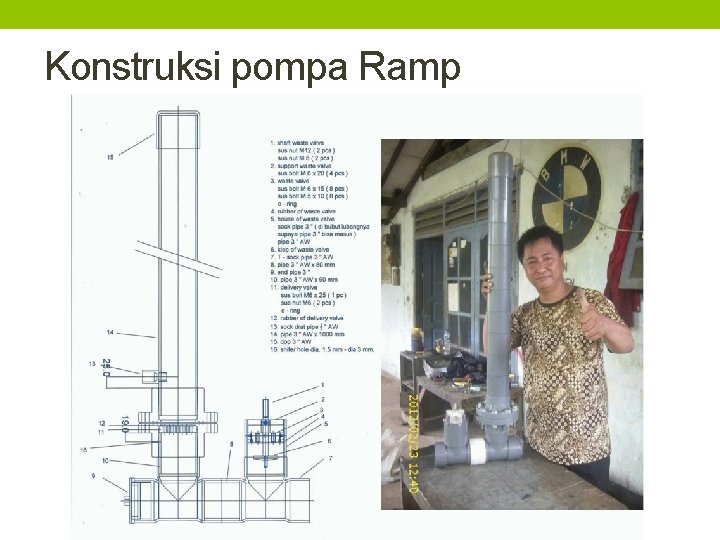 Konstruksi pompa Ramp 
