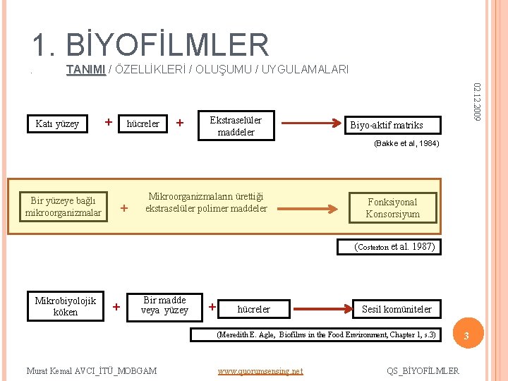 1. BİYOFİLMLER. TANIMI / ÖZELLİKLERİ / OLUŞUMU / UYGULAMALARI + hücreler + Ekstraselüler maddeler