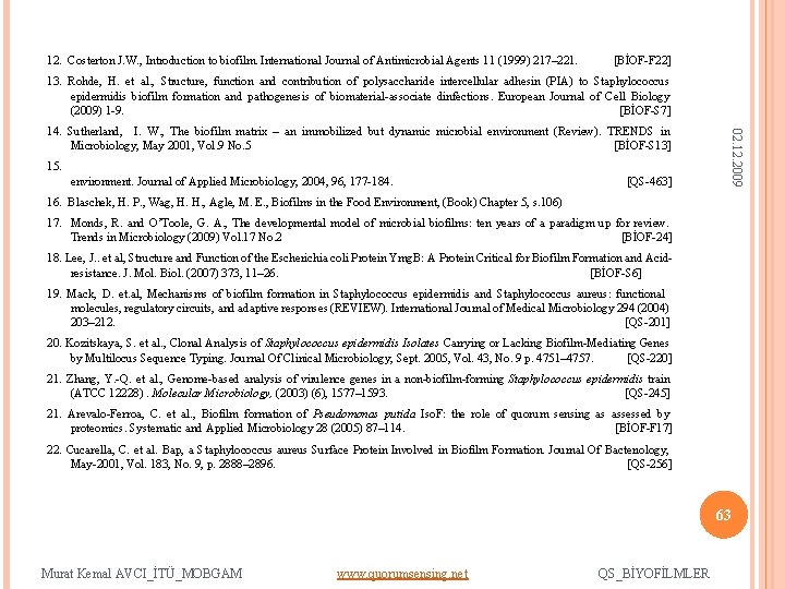 12. Costerton J. W. , Introduction to biofilm. International Journal of Antimicrobial Agents 11