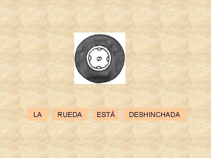 LA RUEDA ESTÁ DESHINCHADA 