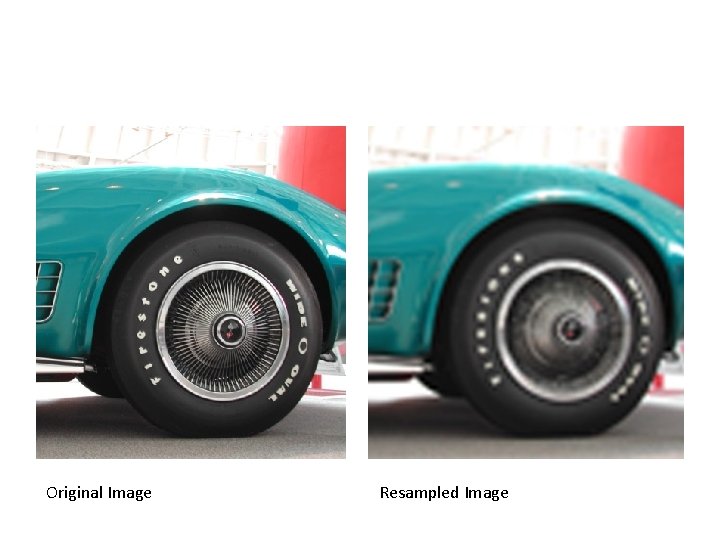 Original Image Resampled Image 