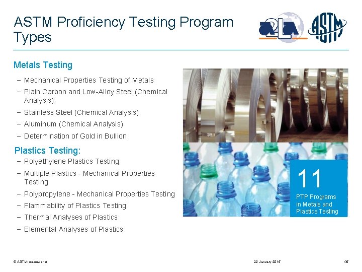 ASTM Proficiency Testing Program Types Metals Testing Mechanical Properties Testing of Metals Plain Carbon