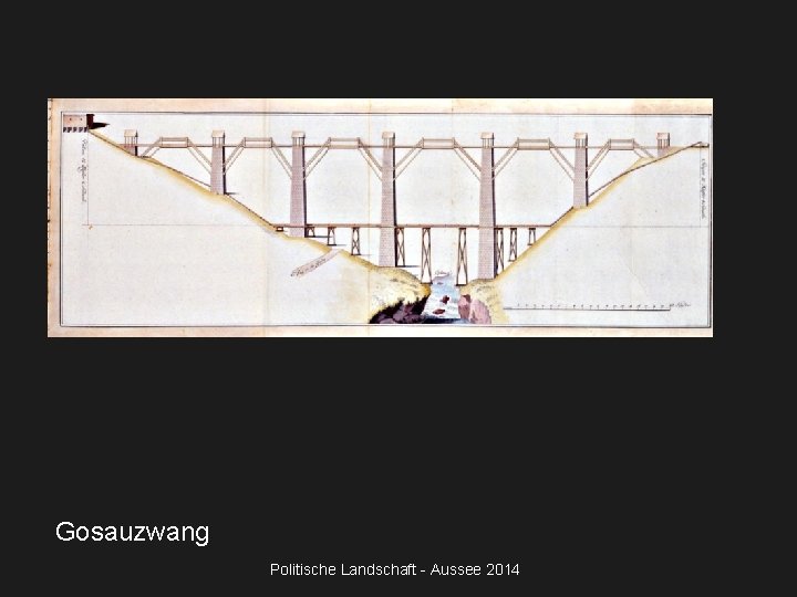 Gosauzwang Politische Landschaft - Aussee 2014 