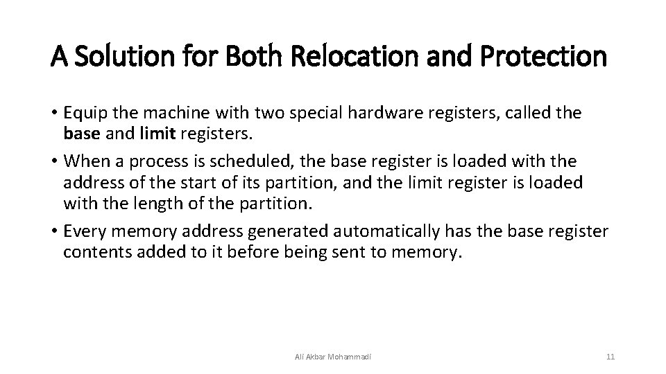 A Solution for Both Relocation and Protection • Equip the machine with two special