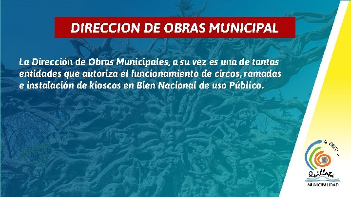 10 DIRECCION DE OBRAS MUNICIPAL La Dirección de Obras Municipales, a su vez es