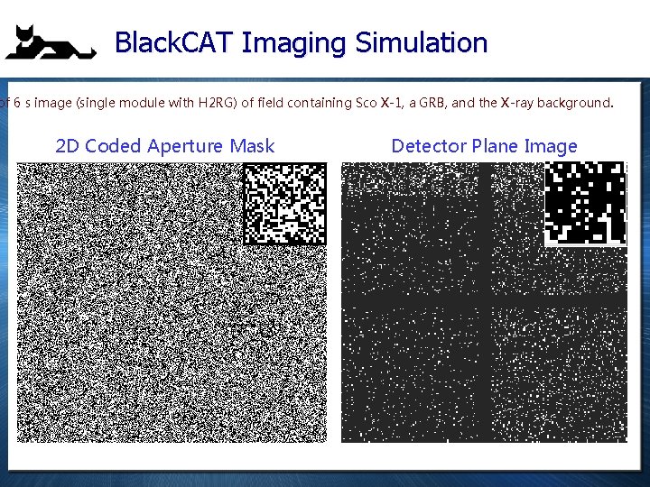 Black. CAT Imaging Simulation of 6 s image (single module with H 2 RG)