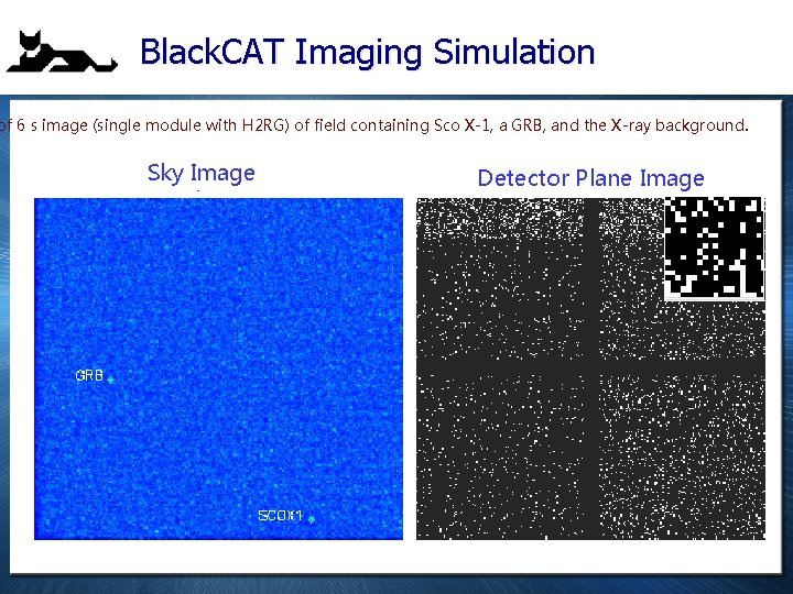 Black. CAT Imaging Simulation of 6 s image (single module with H 2 RG)