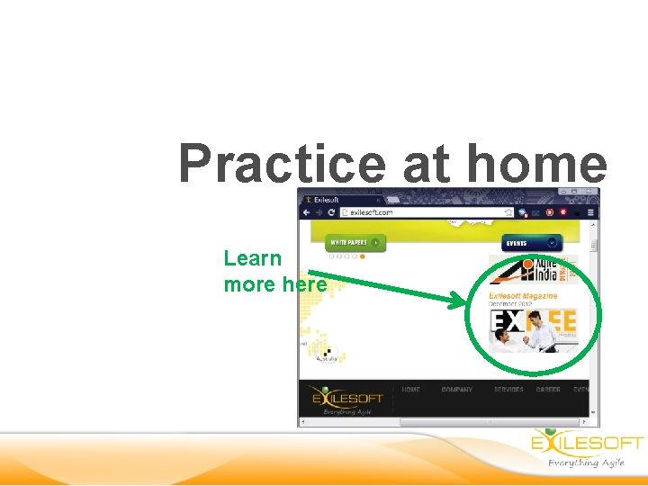 Practice at home Learn more here 