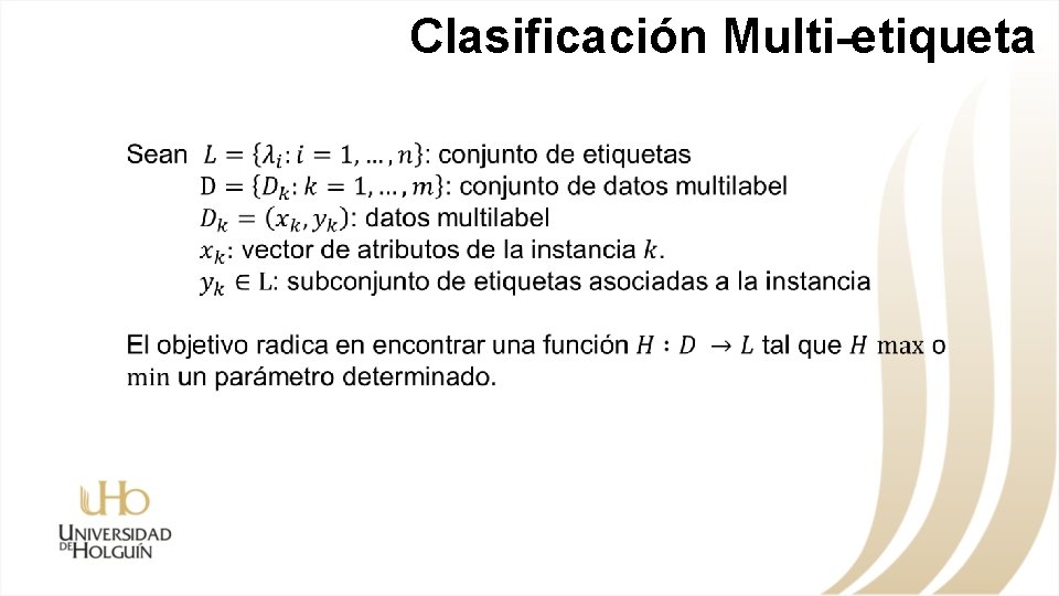 Clasificación Multi-etiqueta 