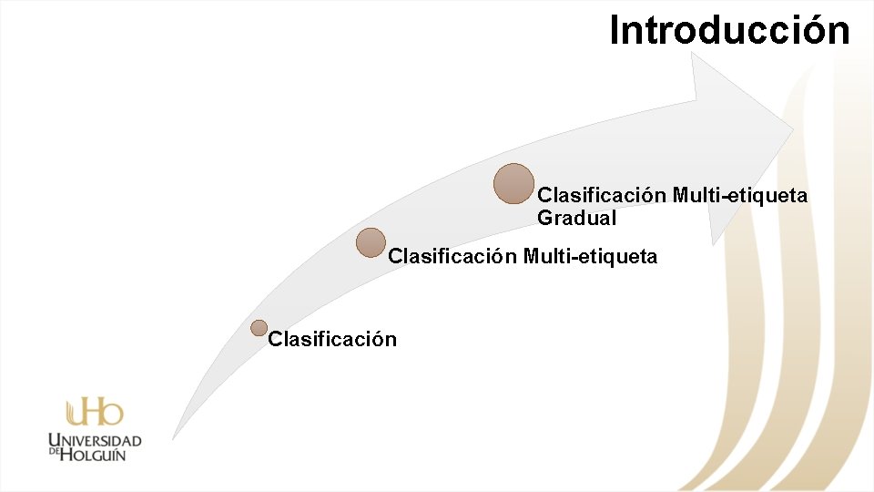 Introducción Clasificación Multi-etiqueta Gradual Clasificación Multi-etiqueta Clasificación 