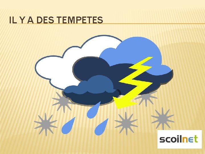 IL Y A DES TEMPETES 