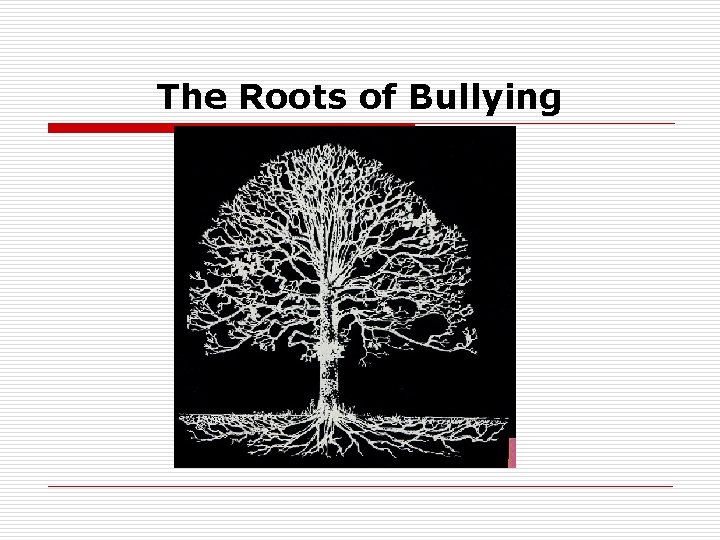 The Roots of Bullying 