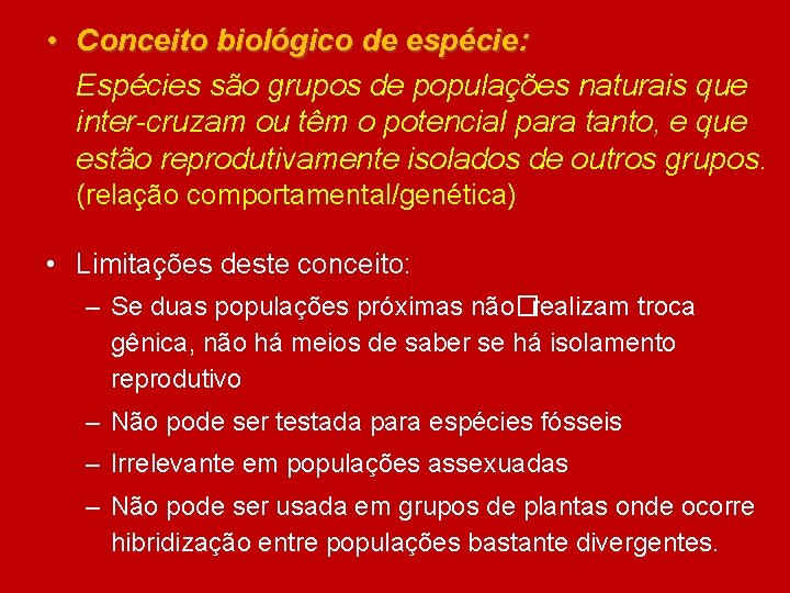 Reviso de Conceitos e Processos Ecolgicos Bsicos e