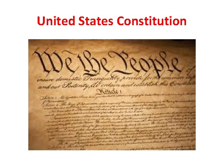 United States Constitution 