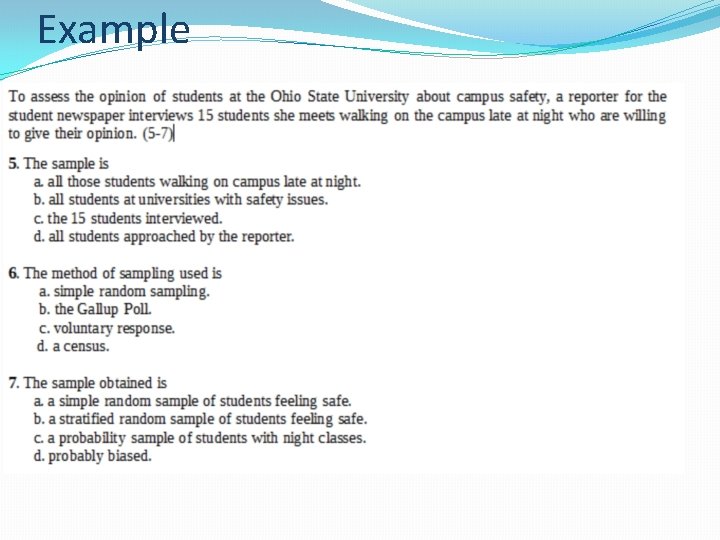 CHAPTER 8 Producing Data Sampling Basic Practice of