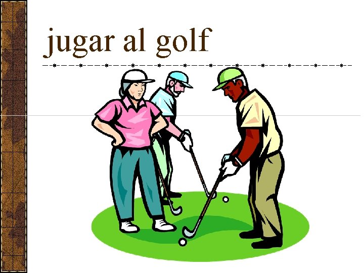 jugar al golf 