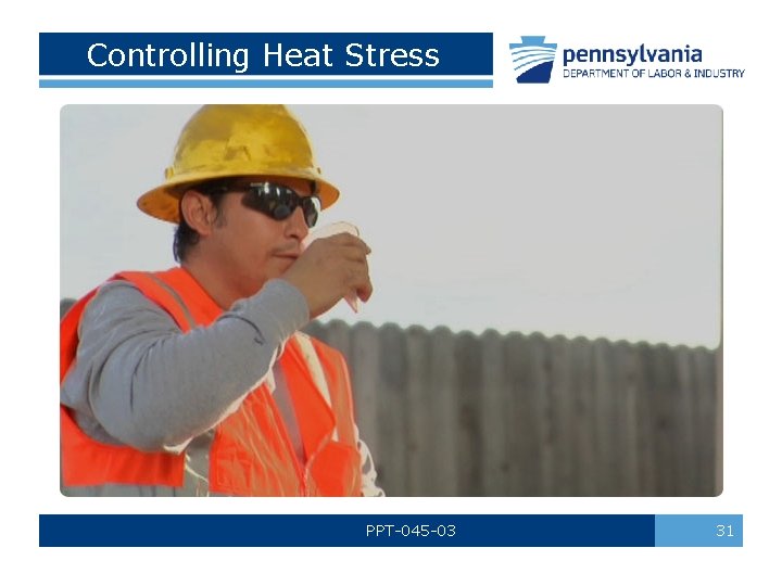 Controlling Heat Stress PPT-045 -03 31 