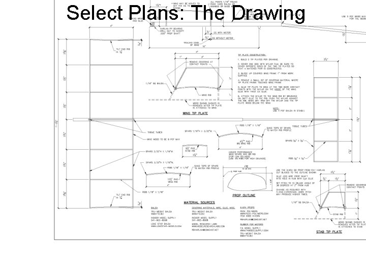 Select Plans: The Drawing 