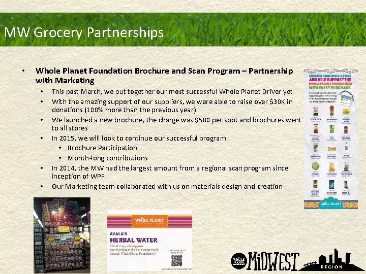 MW Grocery Partnerships • Whole Planet Foundation Brochure and Scan Program – Partnership with