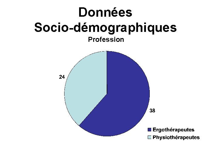 Données Socio-démographiques Profession 