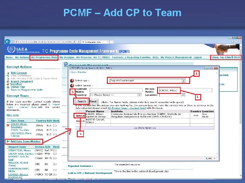 PCMF – Add CP to Team 5/6/2009 