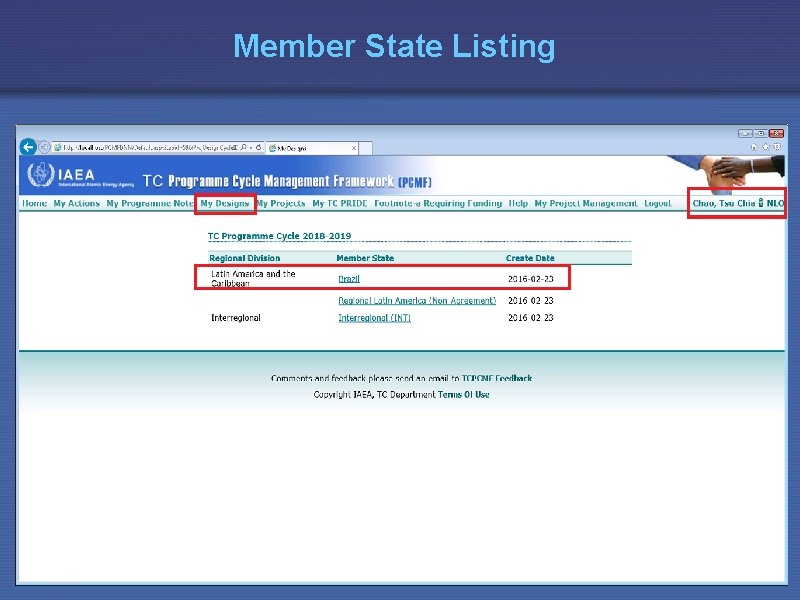 Member State Listing 5/6/2009 