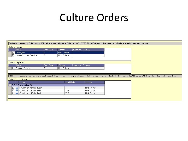 Culture Orders 