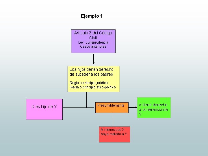 Ejemplo 1 Artículo Z del Código Civil Ley, Jurisprudencia Casos anteriores Los hijos tienen