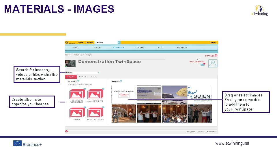 MATERIALS - IMAGES Search for images, videos or files within the materials section Create