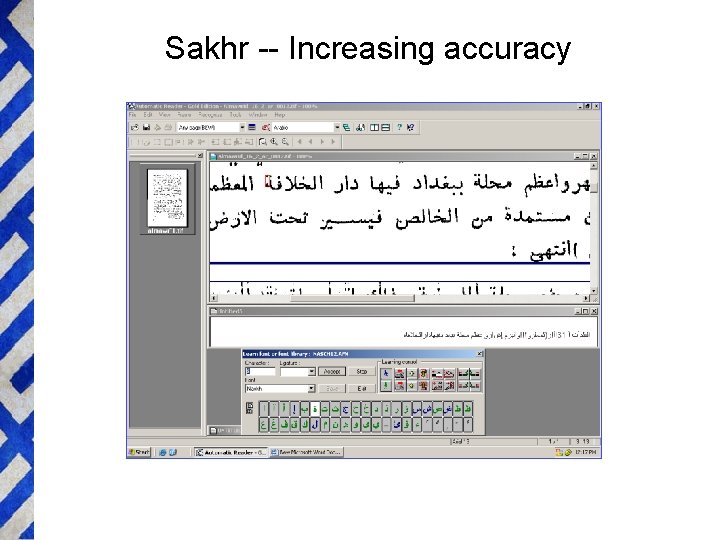 Sakhr -- Increasing accuracy 